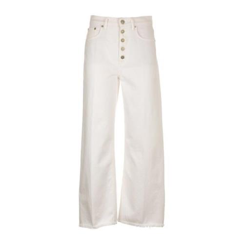 Ralph Lauren Wide Trousers White, Dam