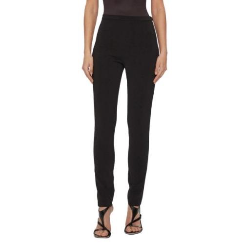 Patrizia Pepe Slim-fit Trousers Black, Dam