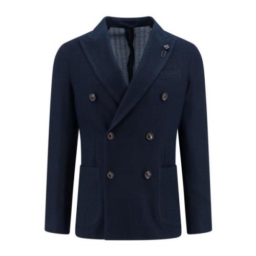 Lardini Ikonisk Bomullsblazer Blue, Herr