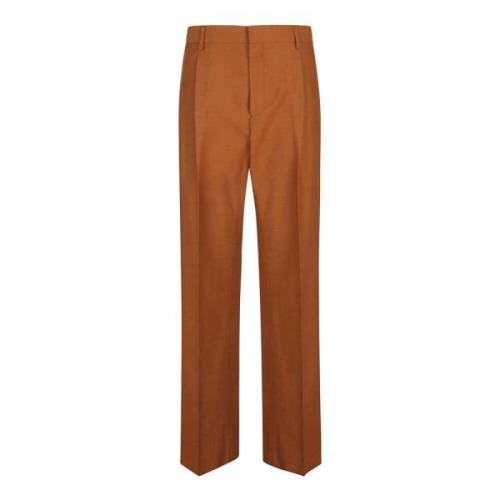 Saulina Wide Trousers Brown, Dam