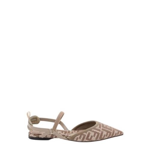 Fendi Ballerinas Beige, Dam