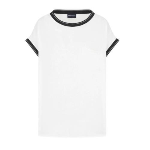 Emporio Armani Vit Varm Blus Kvinnor Viskos White, Dam