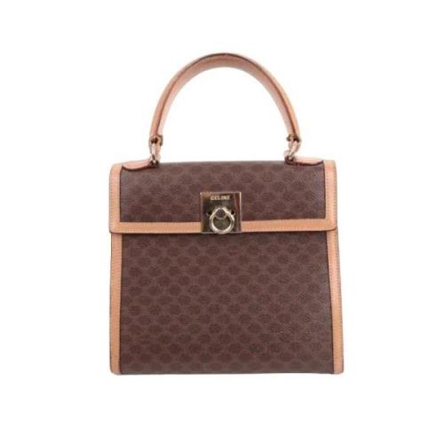 Celine Vintage Pre-owned Laeder handvskor Brown, Dam