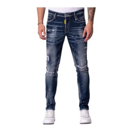 My Brand Slim-Fit Jeans för Moderna Män Blue, Herr