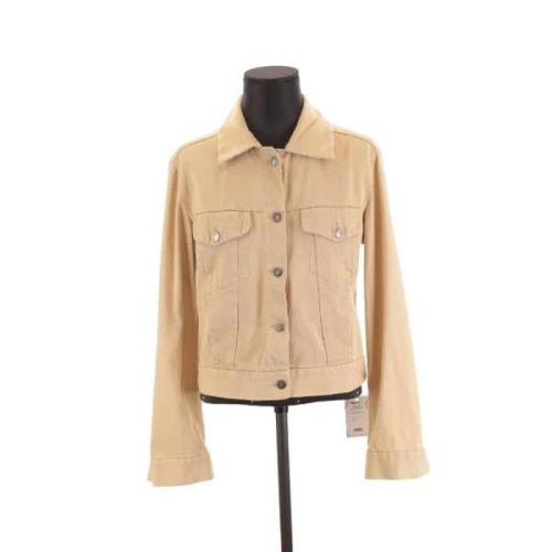 Maison Margiela Pre-owned Pre-owned Bomull ytterklder Beige, Dam