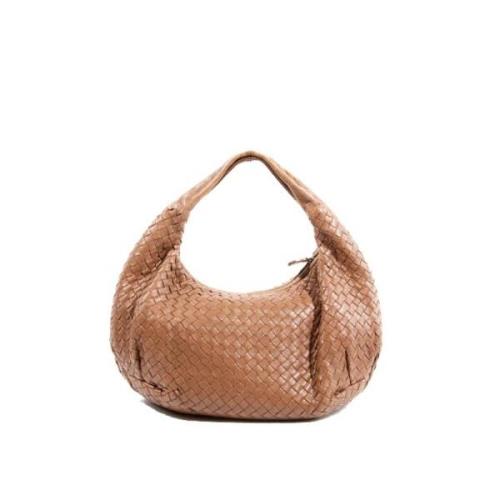 Bottega Veneta Vintage Pre-owned Laeder axelremsvskor Brown, Dam