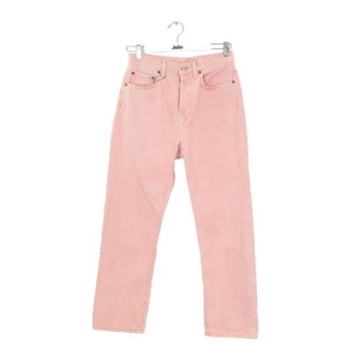 Acne Studios Pre-owned Pre-owned Bomull jeans Pink, Dam