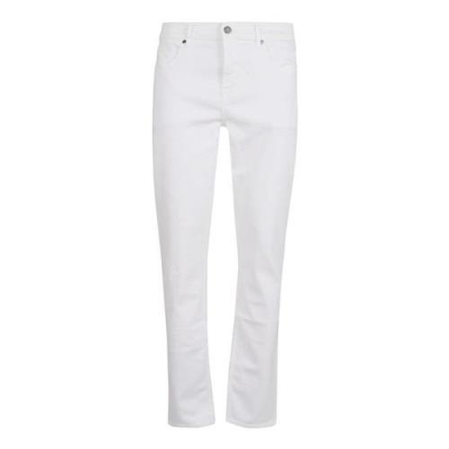 7 For All Mankind Vit Slimmy Luxe Performance Jeans White, Herr