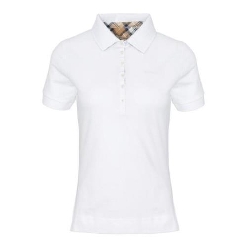 Barbour Polo Shirts White, Dam
