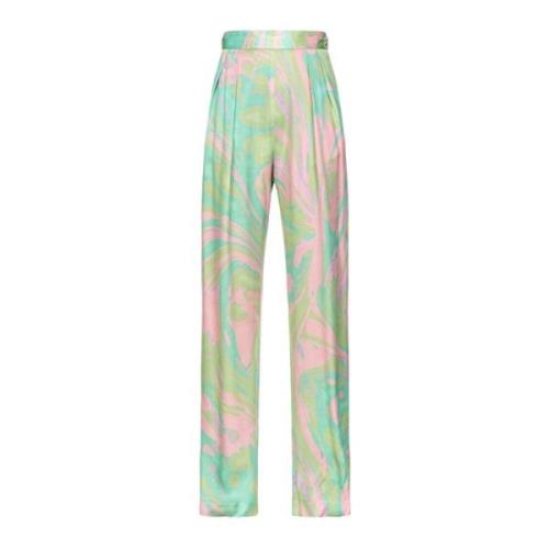 Pinko Straight Trousers Multicolor, Dam