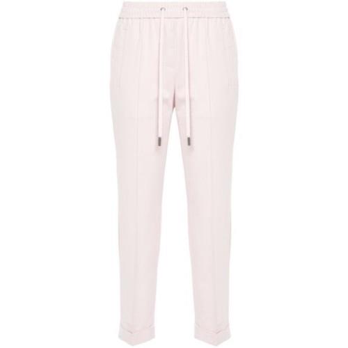 Peserico Slim-fit Trousers Pink, Dam