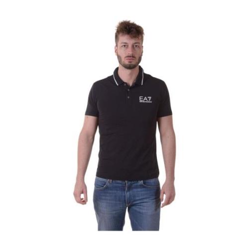 Emporio Armani EA7 Polo Shirts Black, Herr