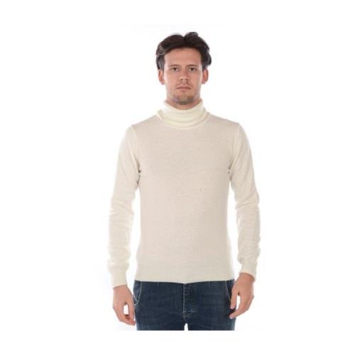 Daniele Alessandrini Räfflad Sweater Pullover White, Herr