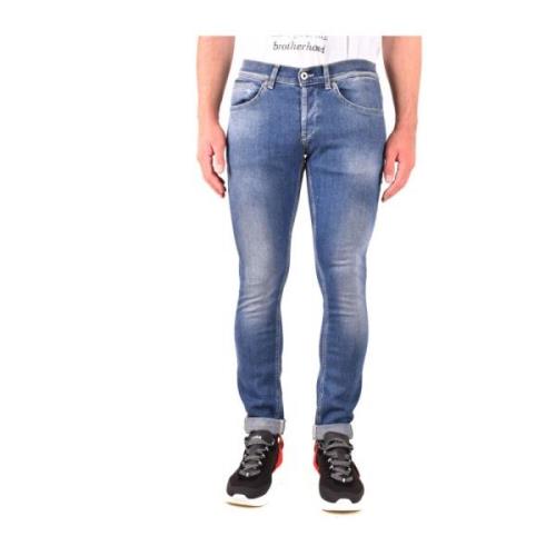 Dondup Blå Slim Fit Jeans för Män Blue, Herr