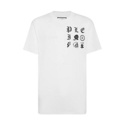 Philipp Plein Vita T-shirts & Polos för Män White, Herr