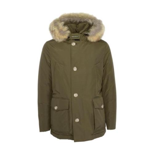 Woolrich Gröna Jackor Kappor för Män Aw23 Green, Herr