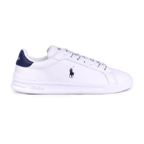 Polo Ralph Lauren Vit Newport Navy Läder Sneakers White, Herr