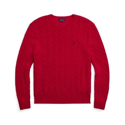 Ralph Lauren Röd Stickat för Män Aw23 Red, Herr