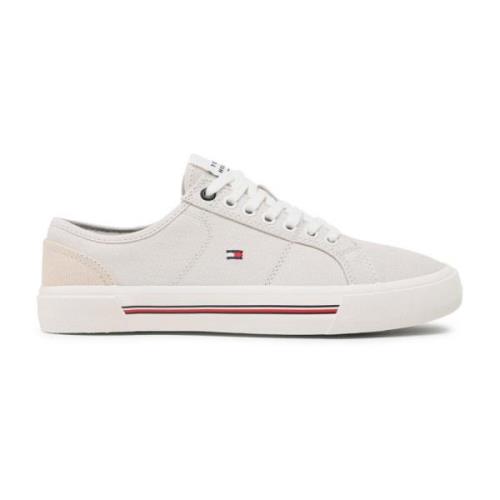 Tommy Jeans Grå Canvas Sneakers - Core Corporate Gray, Herr