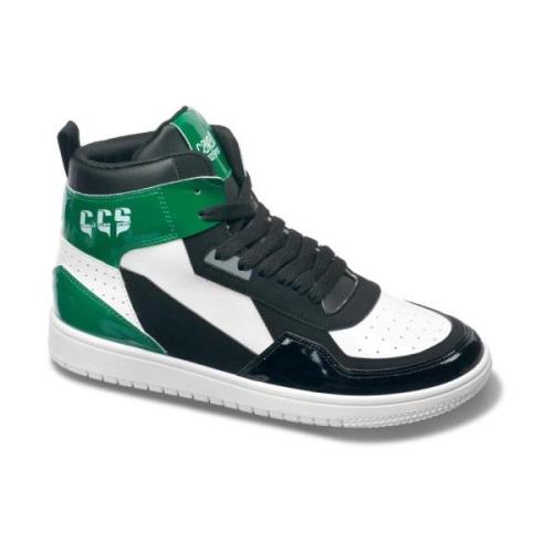 Cavalli Class Herr Sneakers, Tyg och Syntetiskt Läder Green, Herr