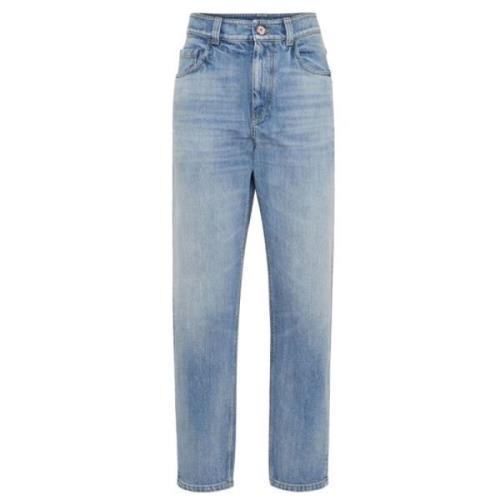Brunello Cucinelli Loose-fit Jeans Blue, Dam
