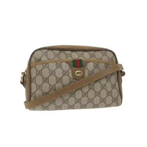 Gucci Vintage Pre-owned Canvas gucci-vskor Beige, Dam