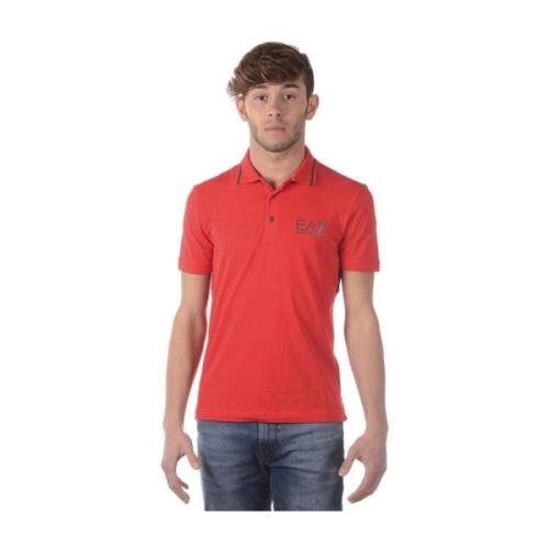 Emporio Armani EA7 Polo Shirts Red, Herr