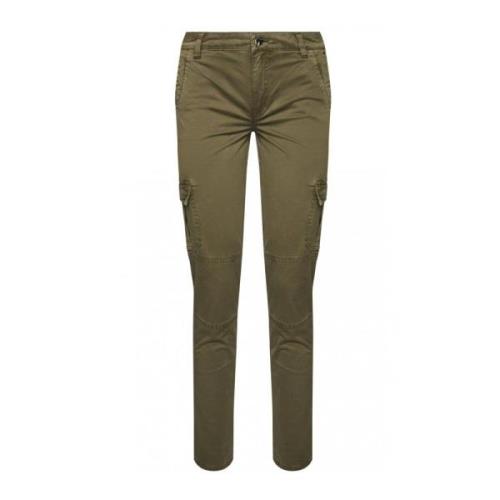 Guess Slim-fit Trousers Green, Dam