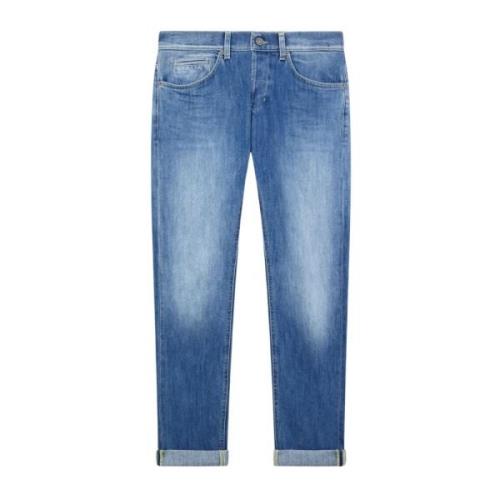 Dondup Cropped Jeans Blue, Herr