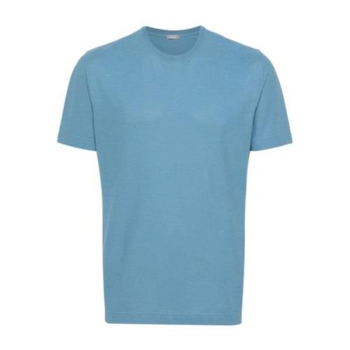 Zanone Klarblå T-shirts och Polos Blue, Herr