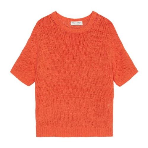 Marc O'Polo Kortärmad tröja lös Orange, Dam
