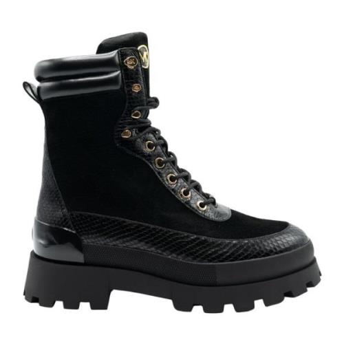 Michael Kors Lace-up Boots Black, Dam