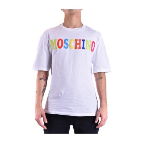 Moschino Multifärgad Bomull T-shirt Ss22 White, Herr