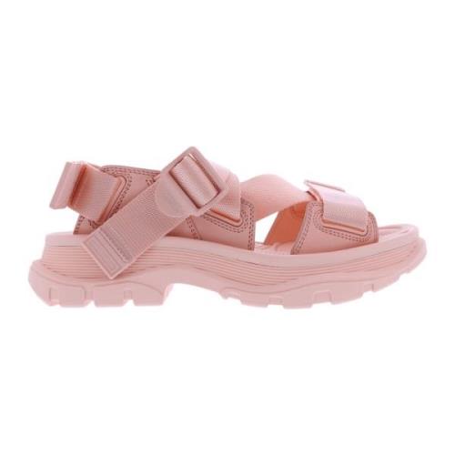 Alexander McQueen Rosa Tread Sandal Pink, Dam