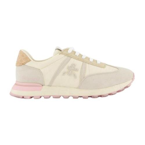 Premiata Beige/Rose Low D Sneaker Multicolor, Dam