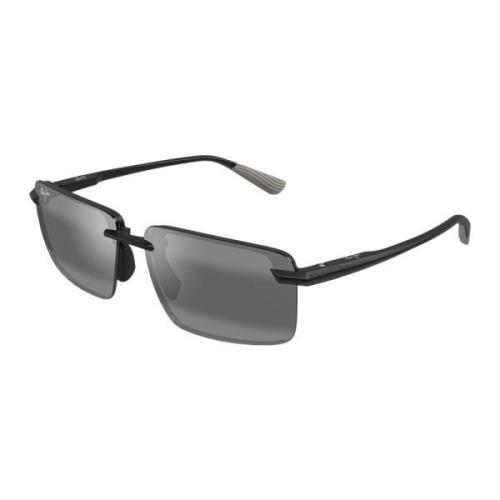 Maui Jim Laulima 626-02 Matte Black Sunglasses Black, Unisex