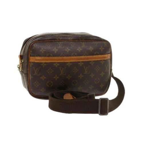 Louis Vuitton Vintage Pre-owned Canvas axelremsvskor Brown, Dam