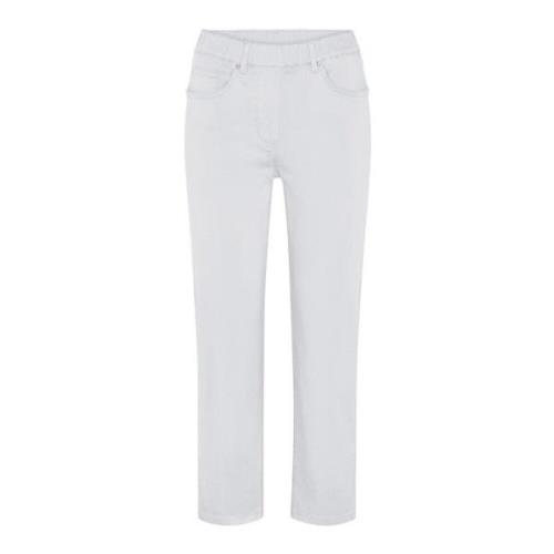 LauRie Straight Jeans White, Dam