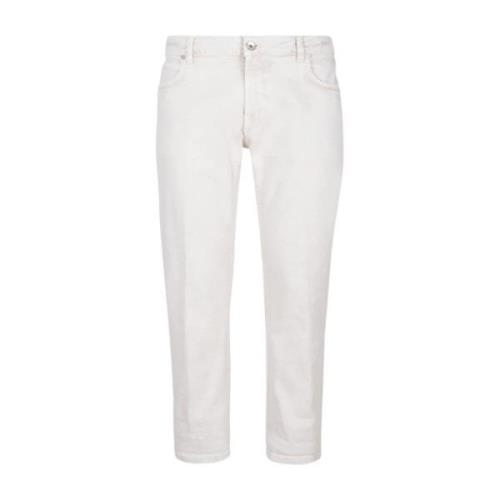 Eleventy Slim-fit Jeans White, Herr