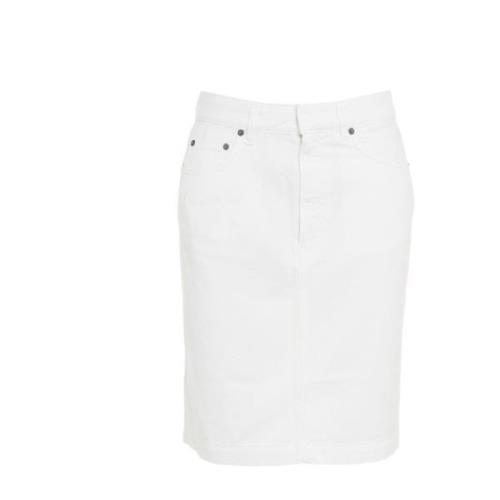 Dondup Denim Skirts White, Dam