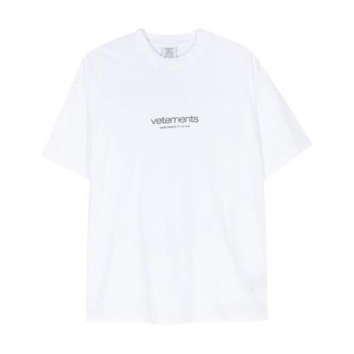 Vetements T-Shirts White, Dam