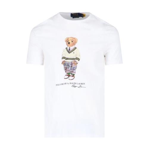 Ralph Lauren Vit T-Shirt Kollektion White, Herr