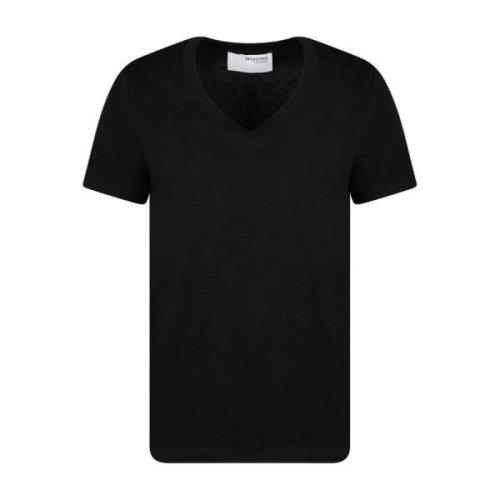 Selected Femme T-Shirts Black, Dam
