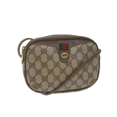 Gucci Vintage Pre-owned Canvas gucci-vskor Beige, Dam