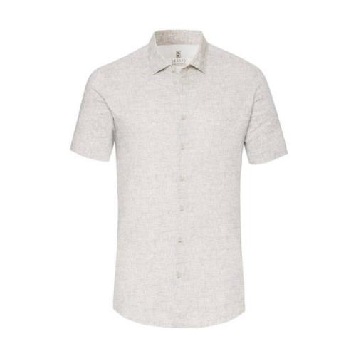 Desoto Short Sleeve Shirts Beige, Herr