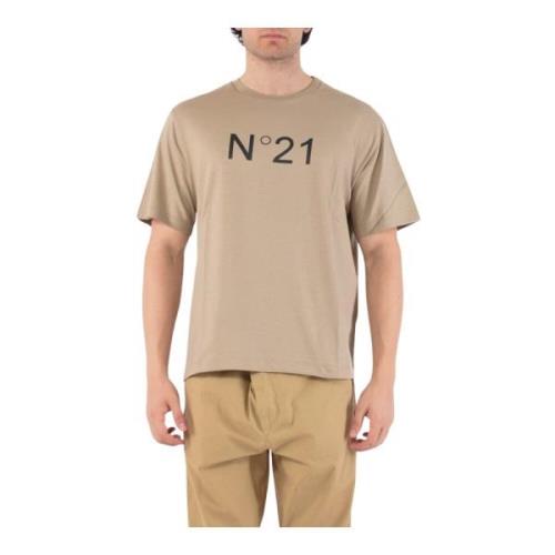 N21 T-Shirts Beige, Herr