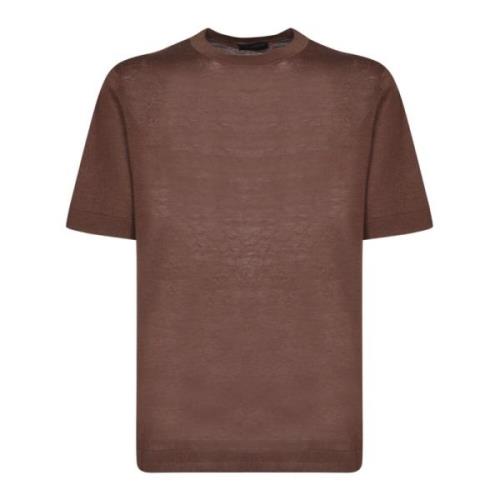 Dell'oglio T-Shirts Brown, Herr