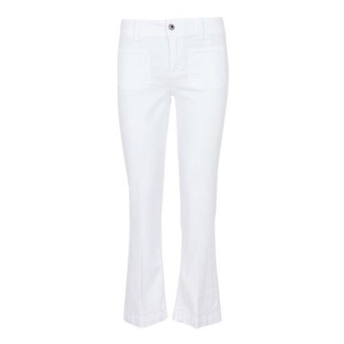 Liu Jo Cropped Jeans White, Dam