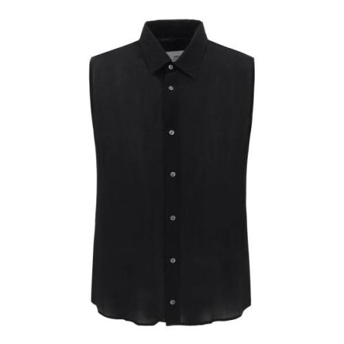 Ami Paris Short Sleeve Shirts Black, Herr