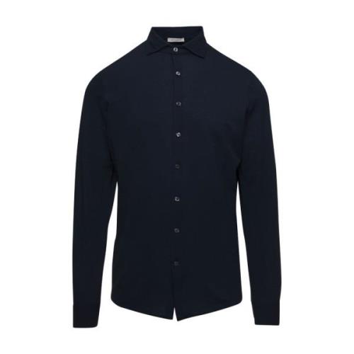 La Fileria Skjortor Camicia Maglia Blue, Herr